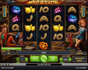 Wild rockets slot machine