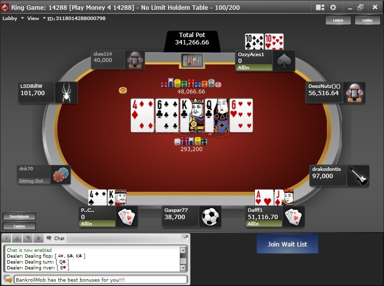 poker slang for good luck