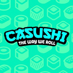 Casushi 100% up to £50 & 50 Bonus Spins