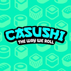 Casushi 100% up to £50 & 50 Bonus Spins