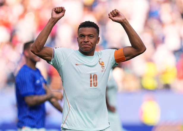 France's Kylian Mbappé celebrates after his side secured a victory over Morocco in the FIFA World Cup quarterfinal at Gillette Stadium in Foxborough, Massachusetts, near Boston, on Thursday, July 9, 2026. (AP Photo) France's Kylian Mbappé celebrates after his side secured a victory over Morocco in the FIFA World Cup quarterfinal at Gillette Stadium in Foxborough, Massachusetts, near Boston, on Thursday, July 9, 2026. (AP Photo)