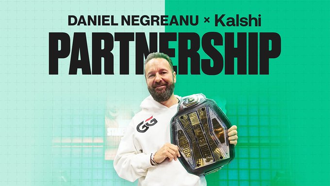 Daniel Negreanu named Brand Ambassador for Kalshi Prediction Market Platform