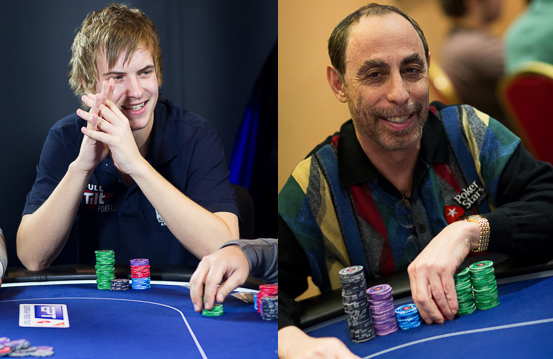 Viktor Blom and Barry Greenstein at EPT London