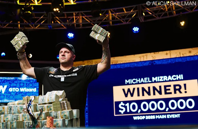 Michael Mizrachi 2025 WSOP Main Event Champion Michael Mizrachi 2025 WSOP Main Event Champion