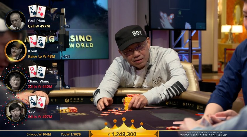 Paul Phua with pocket kings Paul Phua with pocket kings