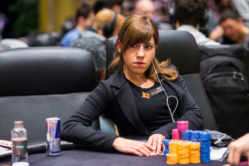 kristen-bicknell at Day 2 of 2018 APPT Macau High Roller (credit PokerStars.com)