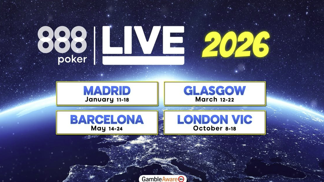 888poker announces Exciting Live Poker Stops for the 2026 Season, including UKPL and Noche De Poker El Festival