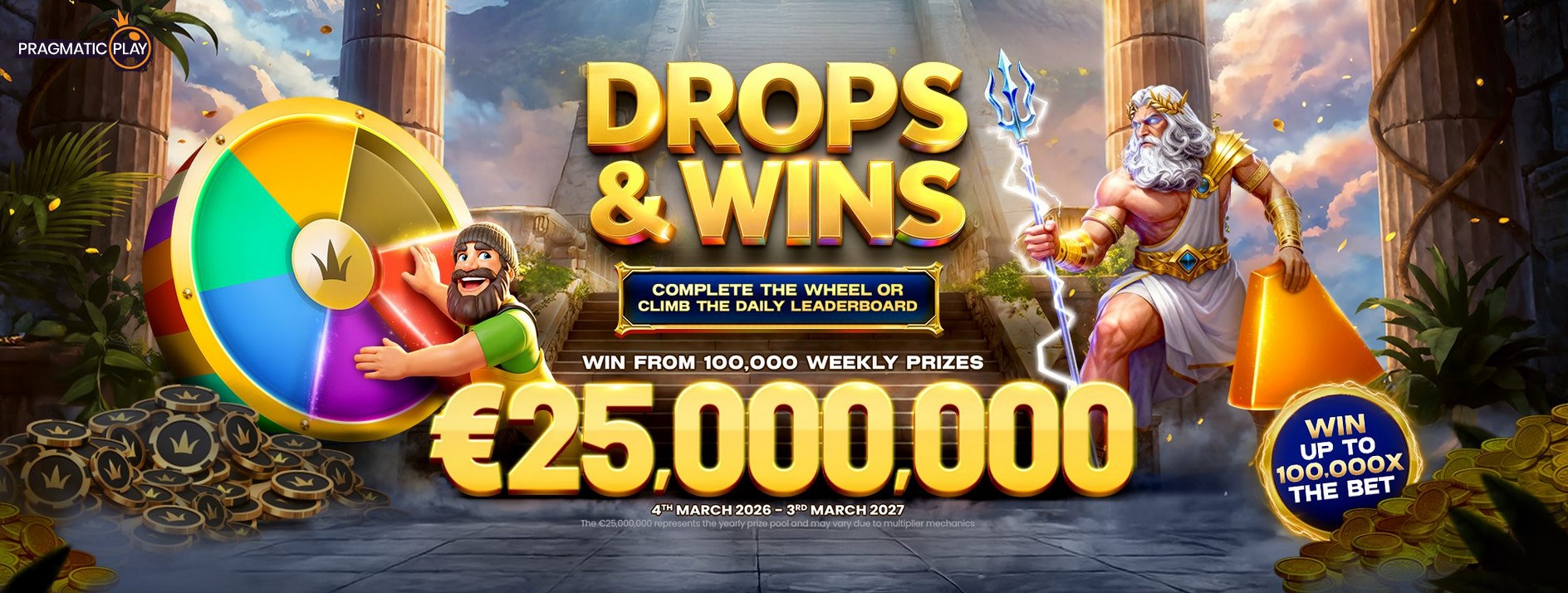 Pragmatic Play celebrates &euro;100 Million Milestone in Drops & Wins Promotion Season 7