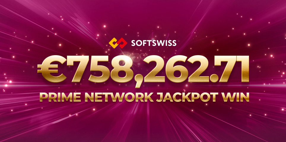 SOFTSWISS Celebrates another Prime Network Jackpot Win worth &euro;758,262