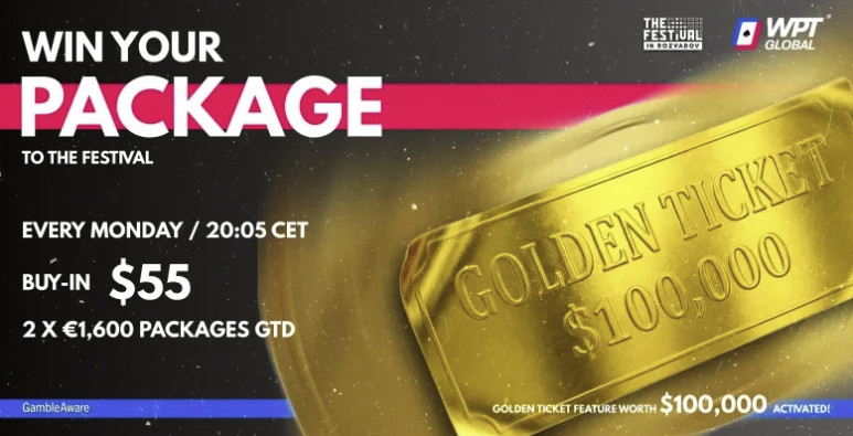 WPT Global Festival Series 2026: Win a €1,600 Poker Package from just $0.55 WPT Global Festival Series 2026: Win a €1,600 Poker Package from just $0.55