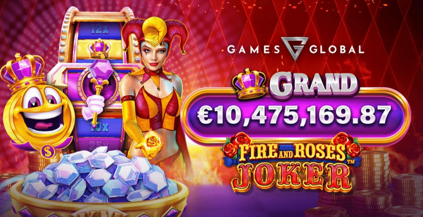 Games Global pays out &euro;10.48M Grand Jackpot on Fire and Roses Joker King MillionsTM