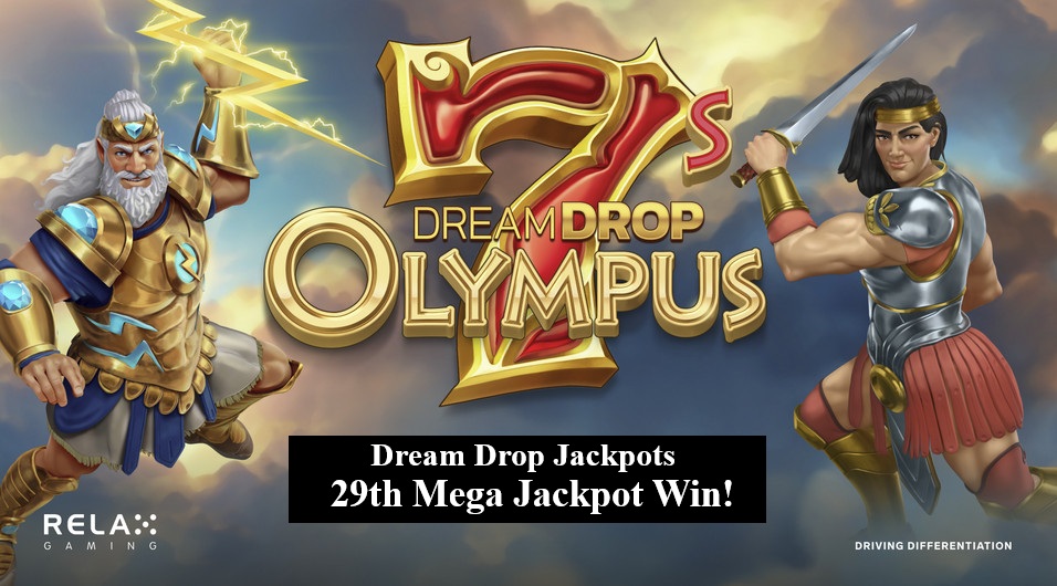 Relax Gaming's Dream Drop pays out 29th Mega Jackpot worth &euro;1.83M from just a &euro;0.20 Bet!