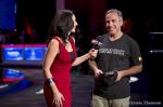 Cliff Josephy with ESPN host Kara Scott after his elimination