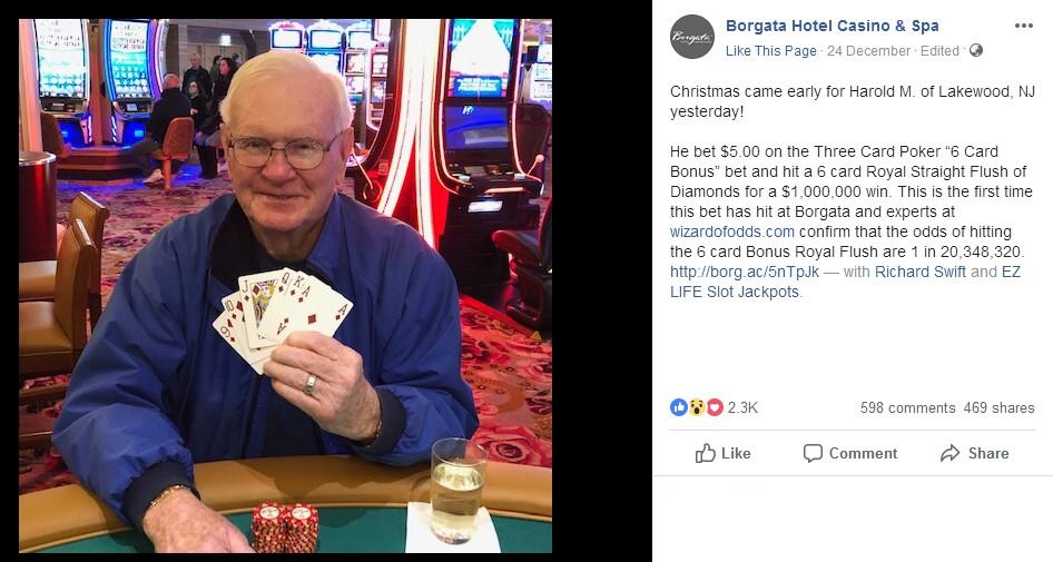 After Wife Cleared from Cancer, Grandpa wins $1Million on $5 Bet in Casino  - Poker/Casino/Betting News from BankrollMob.com