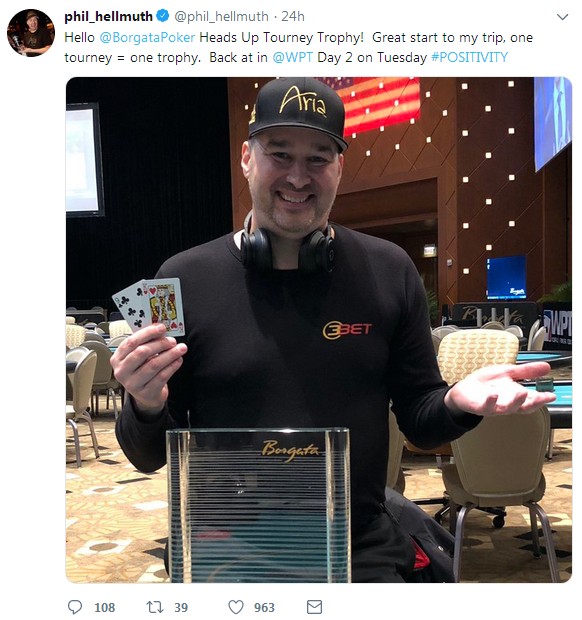 Borgata Winter Poker Open Heads Up Event Won By Phil Hellmuth