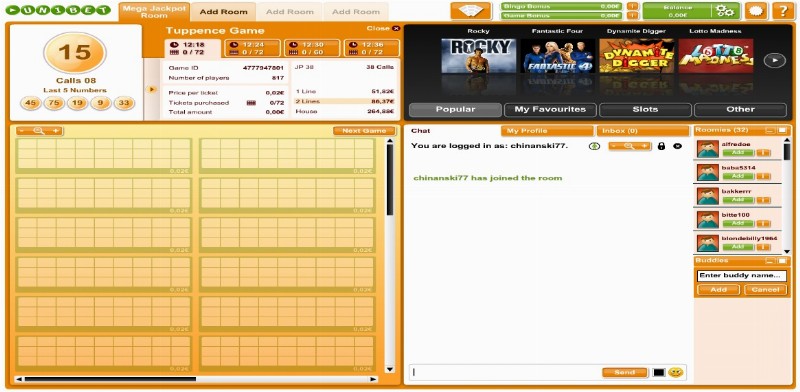 Unibet bingo app play